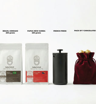 Timemore French Press included in Farm to Cup coffee gift box UAE