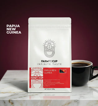 Papua New Guinea specialty coffee — plum, cocoa, full natural process