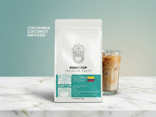 Colombia Coconut co-fermented coffee bag — toasted coconut, creamy vanilla, Pink Bourbon